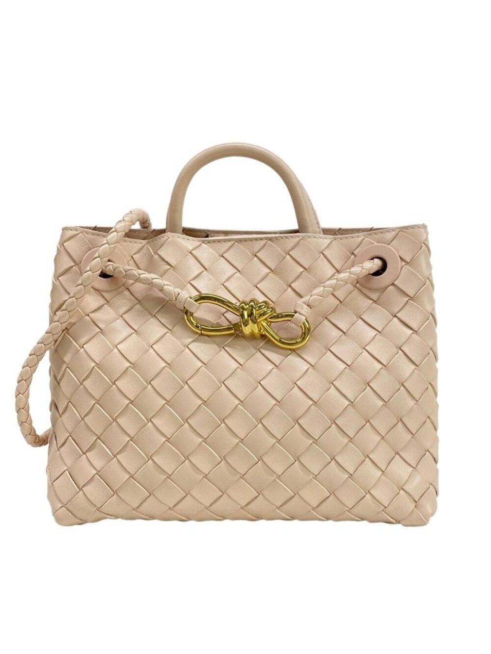 Bottega Veneta Handbag Andiamo Light Pink Leather